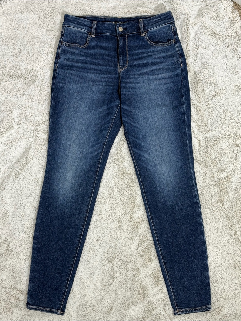American Eagle Dark Blue Curvy Jeggings